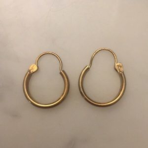 Gold Huggie earrings